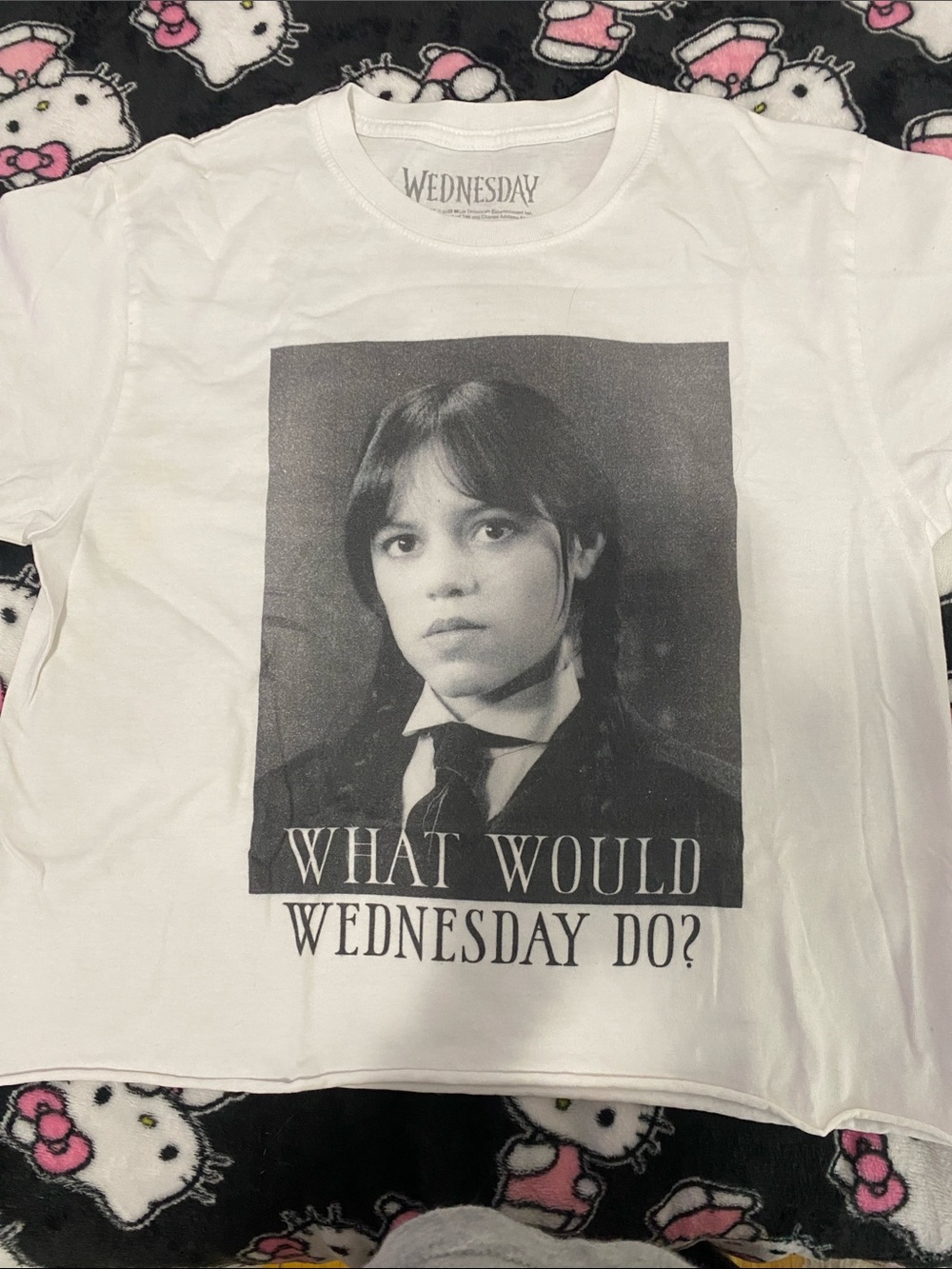 Wednesday Graphic Tee in White - What Would Wednesday Do?